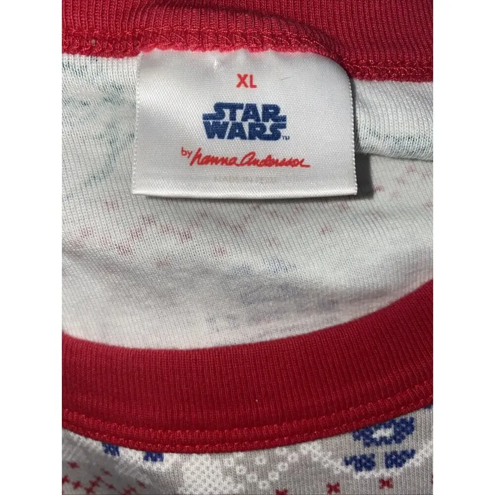 Hanna Andersson Star Wars Holiday Pajama Top Organic Cotton Womens XL